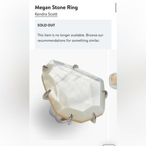 Kendra Scott Ring Size 7